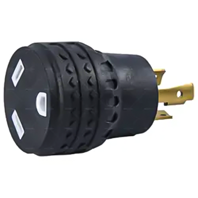 LA054I L5-30P 30 安培扭锁公电源插头转 TT-30R 30 安培母房车电源插头适用于露营车房车拖车房车发电机适配器