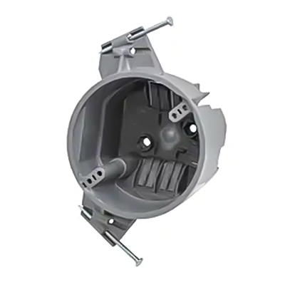 P017 美国 25 铜合金全新工作天花板盒，带固定钉 3 英寸深 x 4 英寸直径。