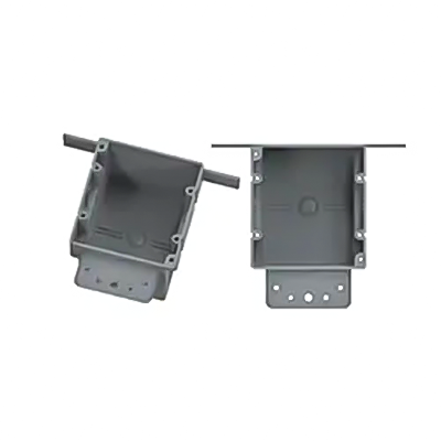 P055 美国 38 铜合金两路旧工作插座/开关盒，带耳鼻喉科 3.5 英寸深 x 5.38 英寸宽 x 6.25 英寸长