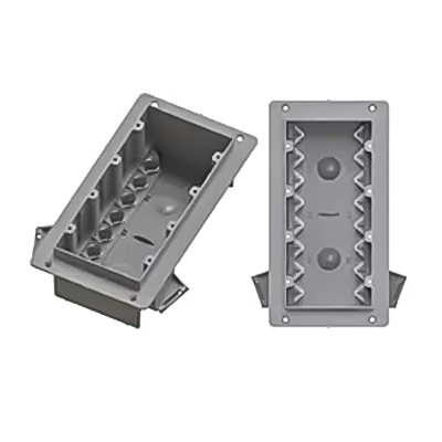 P064 美国 60 铜合金四单元旧工作 DRAFT-TITE 盒 3.6 英寸深 x 7 英寸宽 x 9.4 英寸长